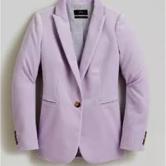 J.Crew Wisteria Parke Single-Button Tailored Blazer - Sz 8 - Picture 2 of 8